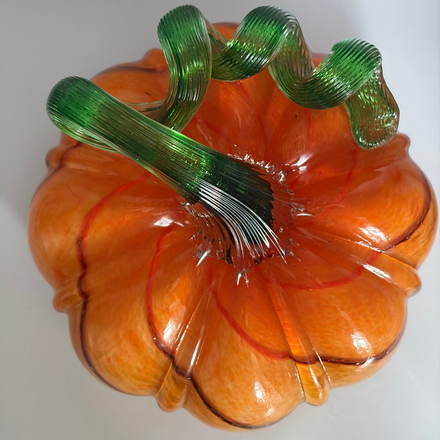 Handcrafted Glass Pumpkin - Autumn Home Décor