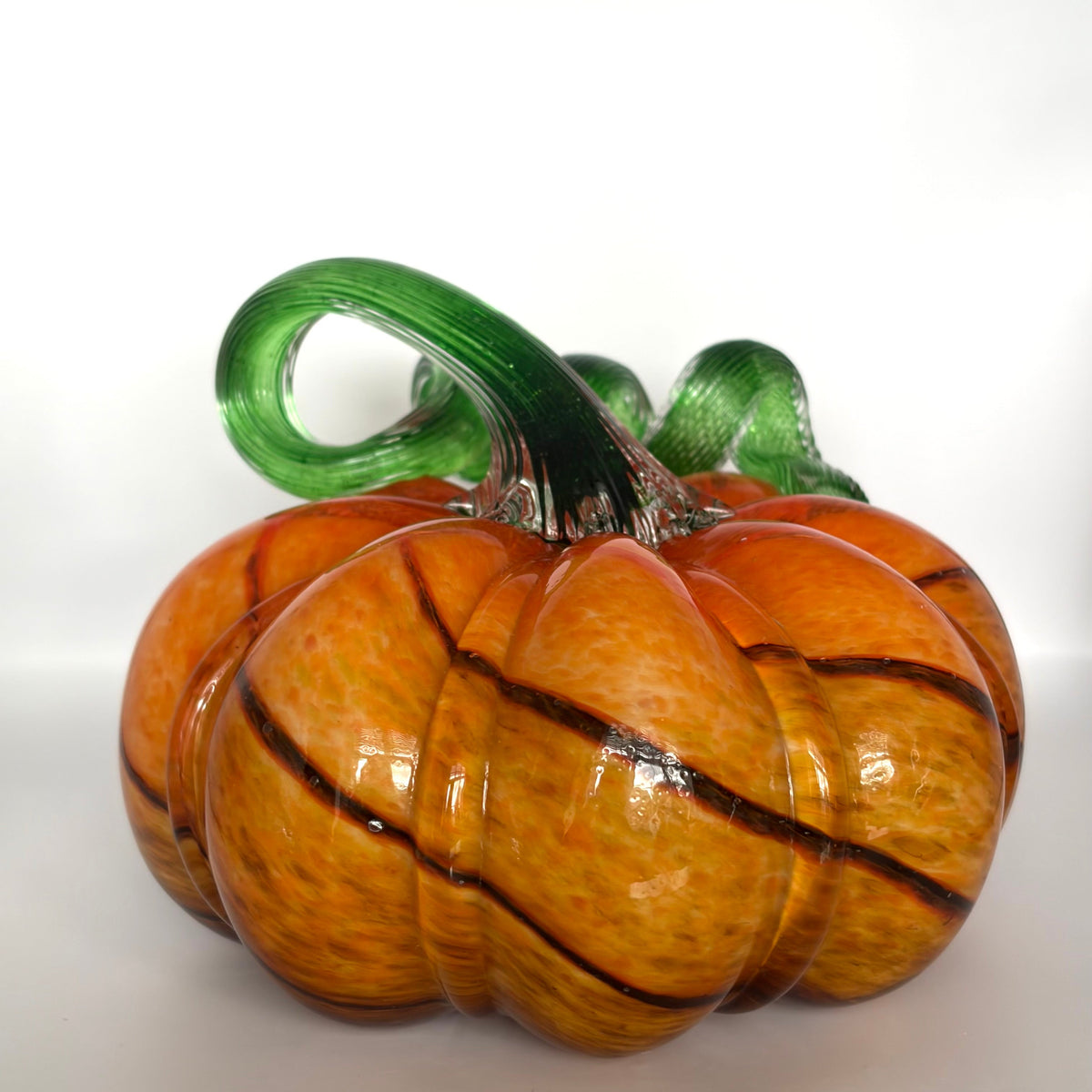 Handcrafted Glass Pumpkin - Autumn Home Décor